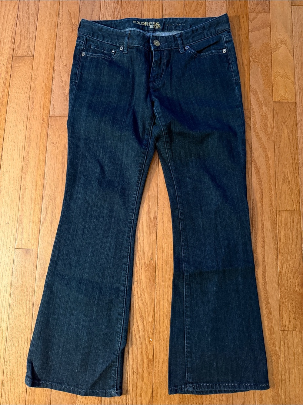 Express Stella Boot Cut Dark Blue Jeans 6S